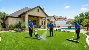 How Professional Turf Cleaning Services Extend the Life of Artificial Lawns