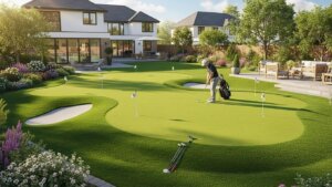 Artificial Turf Putting Green Installation in San Antonio