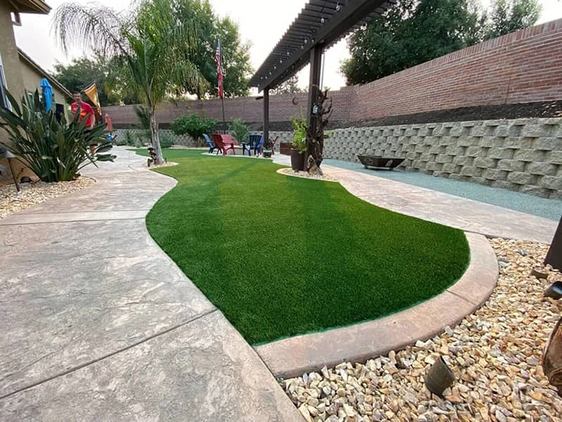 walkway artificial grass
