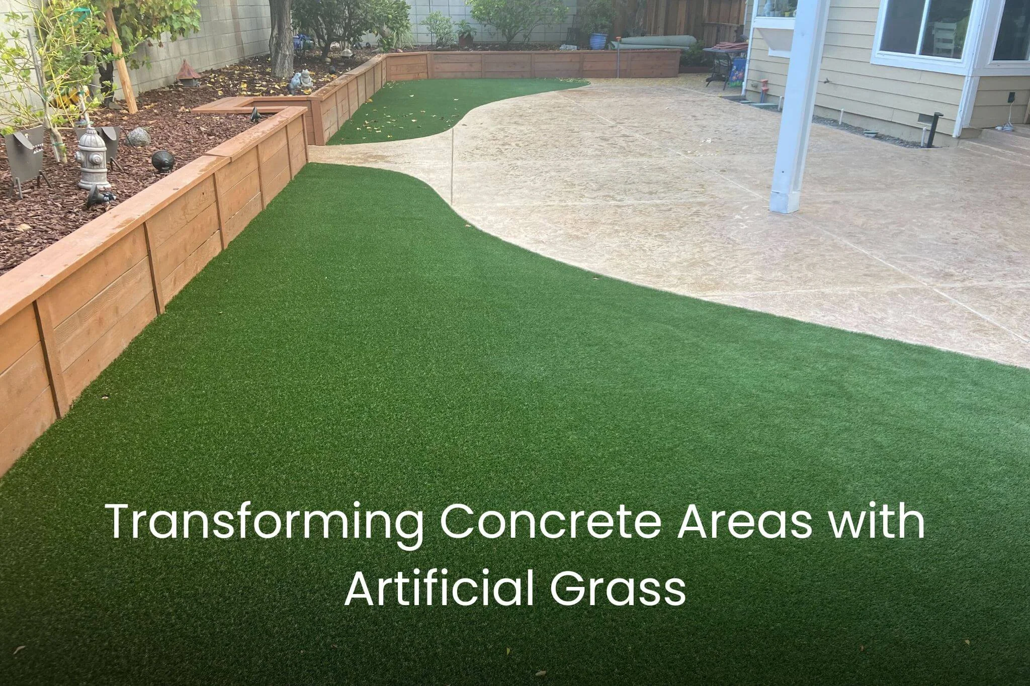 Transforming Concrete Areas with Artificial Grass - amazing 1